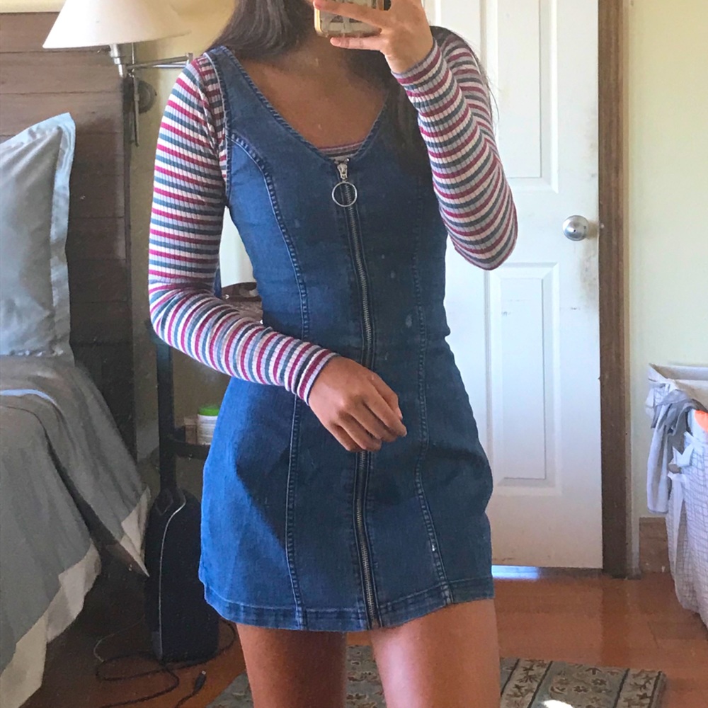 DENIM MINIDRESS